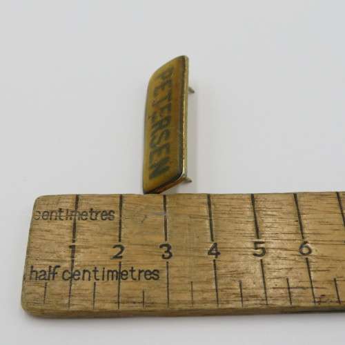 Old Military name badge - Petersen