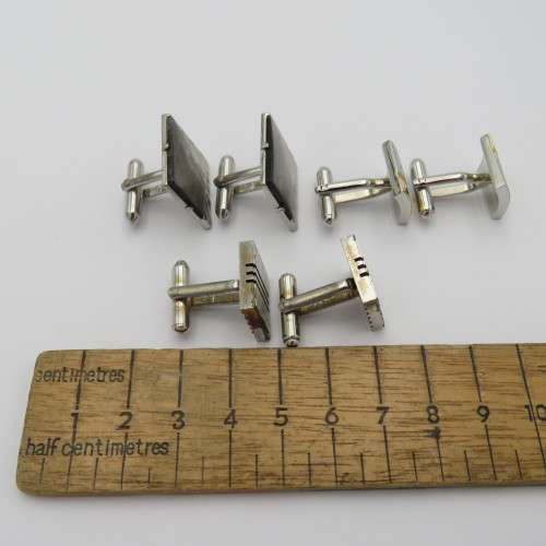 Lot of 3 pairs of vintage cufflinks