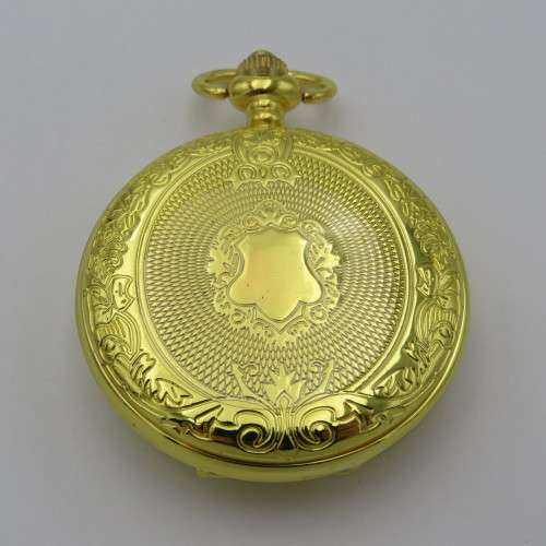 Two Tone Full hunter quartz pocketwatch - Needs battery