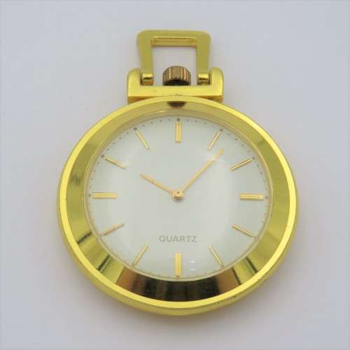 Open Face quartz pocketwatch - Needs battery