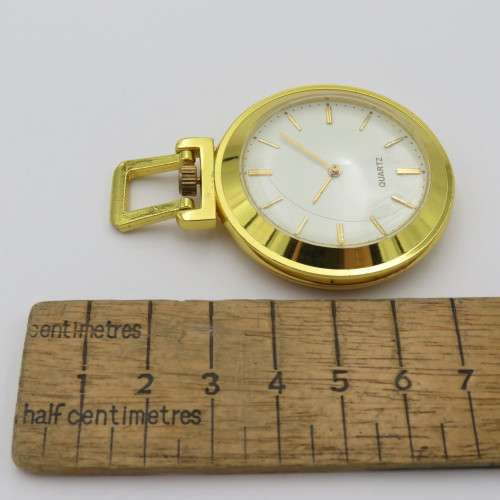 Open Face quartz pocketwatch - Needs battery