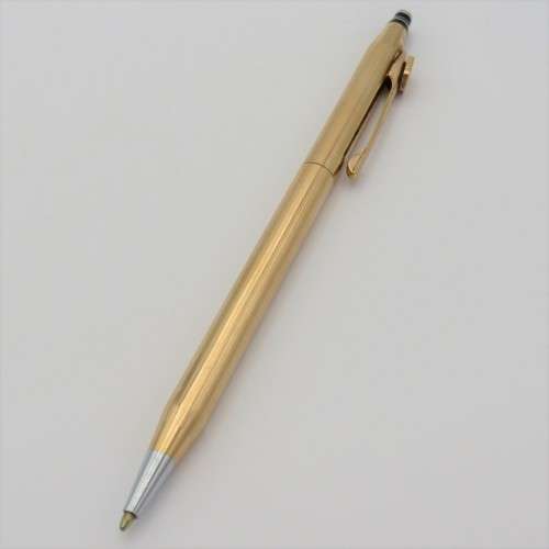 Vintage Quill 1/20th 14kt gold filled ball point pen with Standard bank logo - Needs inner