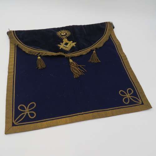 Lot of Free Masons apron and sash with booklets of Bro. Schlimper