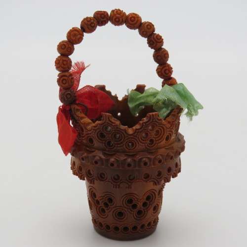 Mini bakelite art flower pot