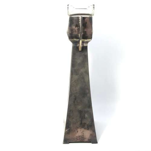 Silver plate and glass art Nouveau vase - Made by WMF, Britain metal with regular silver coating