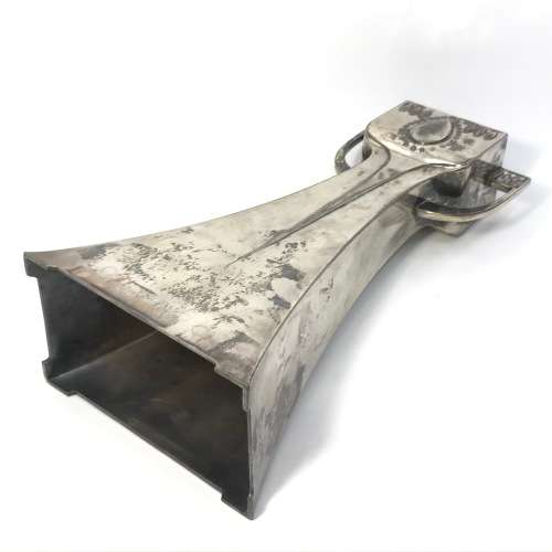 Silver plate and glass art Nouveau vase - Made by WMF, Britain metal with regular silver coating