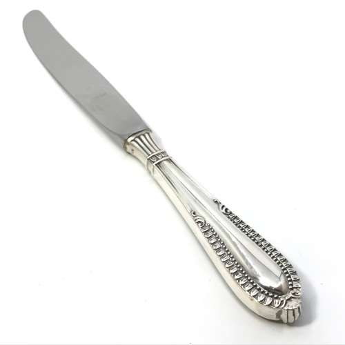 Set of Camusso silver knives with stainless steel blades - Immaculate - 752 gram - Length 21 cm