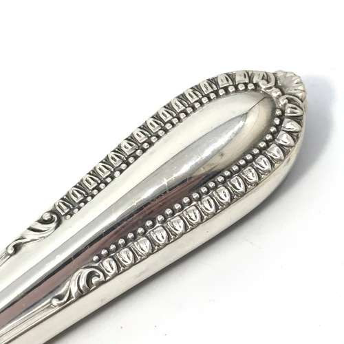 Set of Camusso silver knives with stainless steel blades - Immaculate - 752 gram - Length 21 cm
