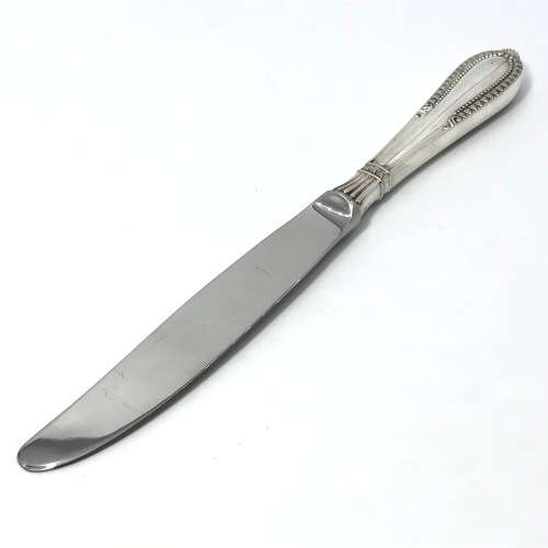 Set of 12 Camusso sterling silver knives with stainless steel blades - Immaculate 995 gram