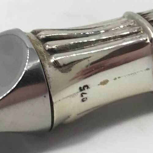 Set of 12 Camusso sterling silver knives with stainless steel blades - Immaculate 995 gram