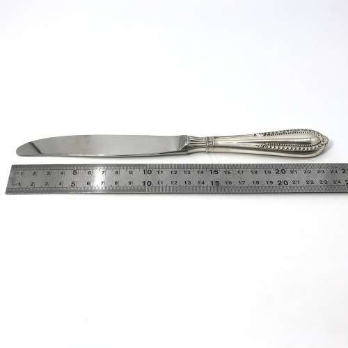 Set of 12 Camusso sterling silver knives with stainless steel blades - Immaculate 995 gram