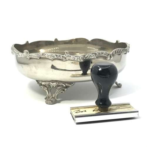 Bowl presented by Pakistan Prime minister to Bob Woolmer plus his personal rubber stamp reading Bob