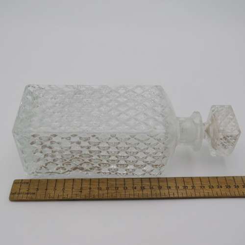 Vintage glass liquor decanter