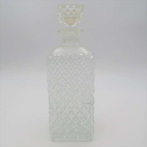 Vintage glass liquor decanter