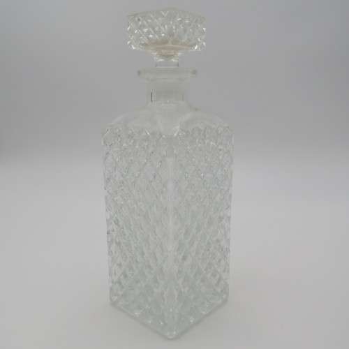 Vintage glass liquor decanter