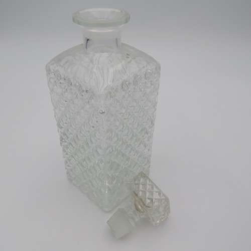 Vintage glass liquor decanter