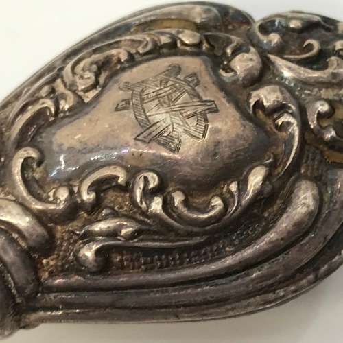 Antique Silver bootlace puller - hallmarked - Birmingham - front part is steel
