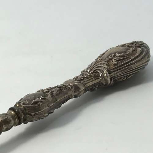 Antique Silver bootlace puller - hallmarked - Birmingham - front part is steel