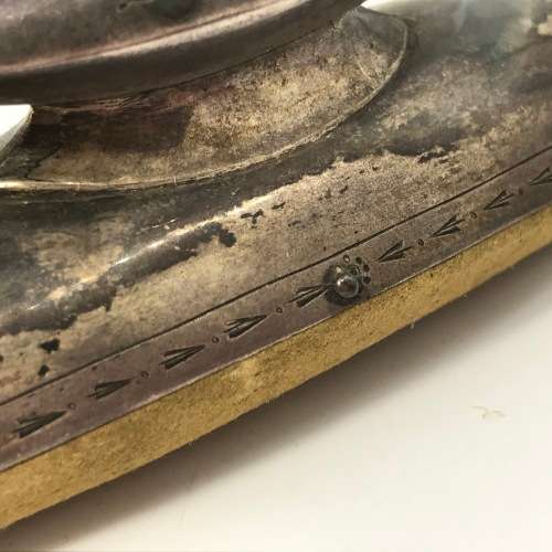 Two hallmarked silver nail polish utensils