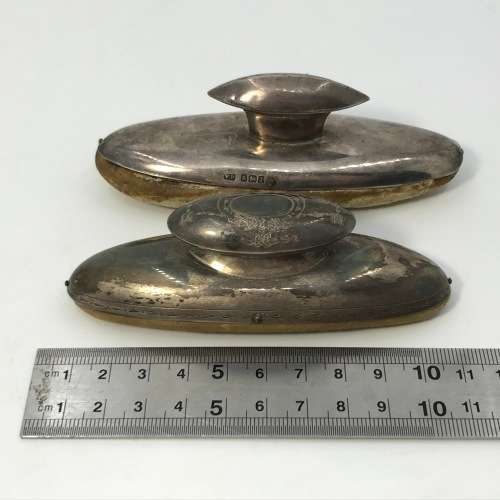 Two hallmarked silver nail polish utensils
