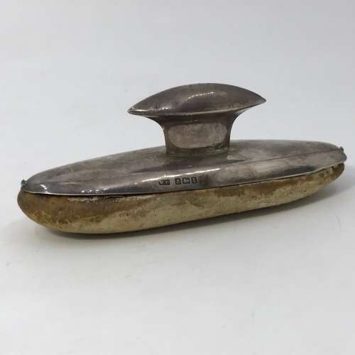 Two hallmarked silver nail polish utensils