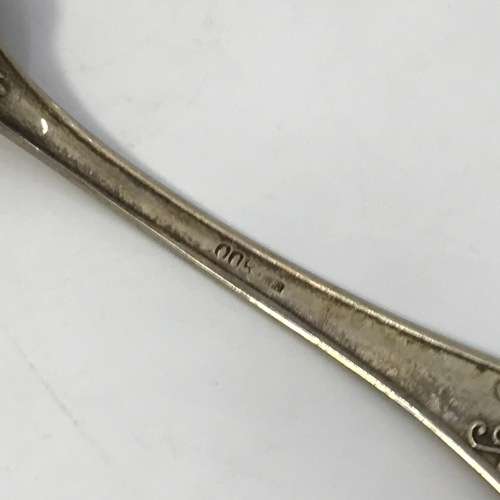 Vintage German 800 Silver set of tea spoons - weighs 50.6g