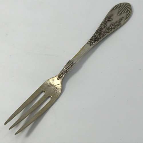 Vintage German 800 Silver fruit fork and knife set