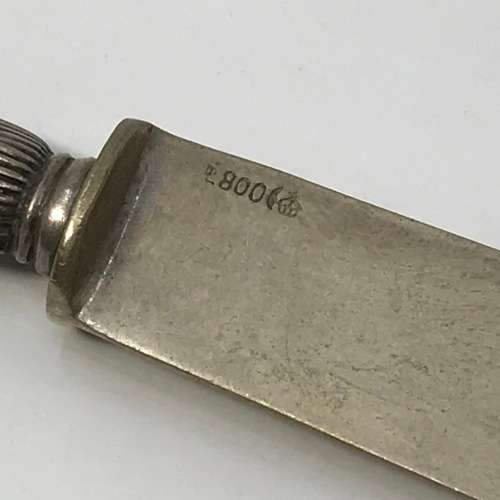 Vintage German 800 Silver fruit fork and knife set