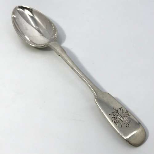 Pair of Antique Russian silver spoons - Weighs 150 g