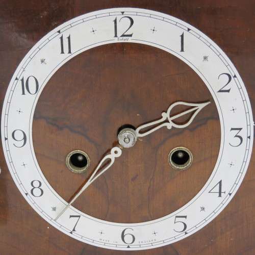 Vintage Enfield mantel clock - Running but hour hand is stuck - 20 cm High
