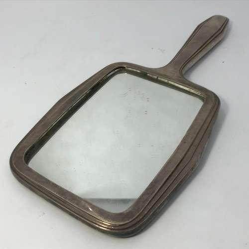 Dutch Silver plated set of 3 - Mirror and 2 Brushes - Sola 90