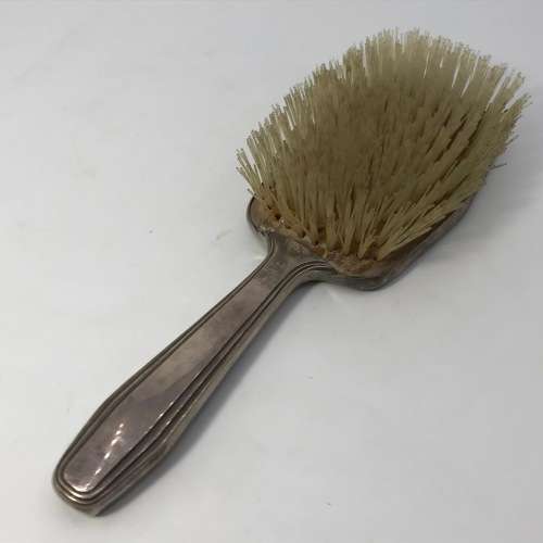 Dutch Silver plated set of 3 - Mirror and 2 Brushes - Sola 90