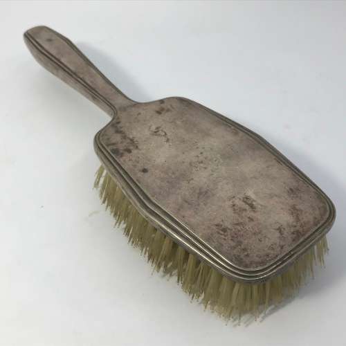 Dutch Silver plated set of 3 - Mirror and 2 Brushes - Sola 90