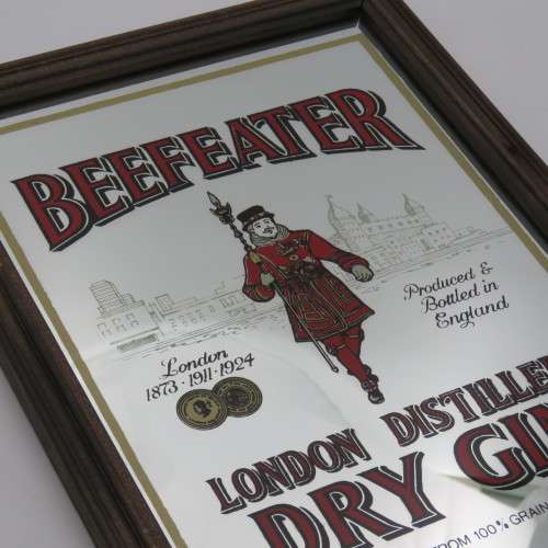 Vintage Beefeater London Distilled Dry Gin mirror