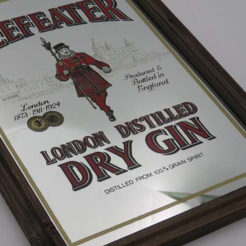 Vintage Beefeater London Distilled Dry Gin mirror