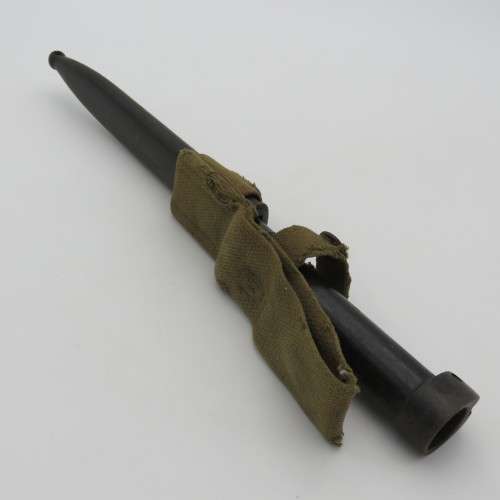 SADF R1 Rifle bayonet with frog - Well used - No clip