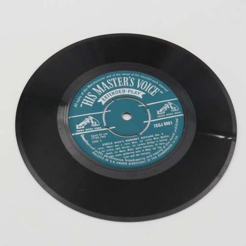 His Masters Voice Nursery Rhymes No.3 by Uncle Mac 45 rpm vinyl record