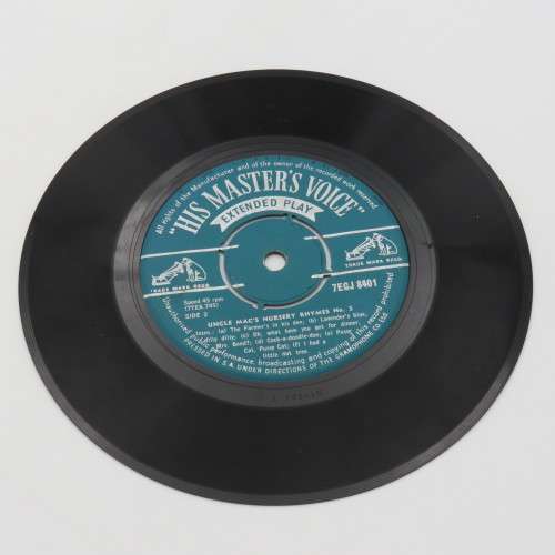 His Masters Voice Nursery Rhymes No.3 by Uncle Mac 45 rpm vinyl record