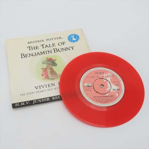 His Masters Voice Beatrix Potter The tale of Benjamin bunny by Vivien Leigh 45 rpm vinyl record