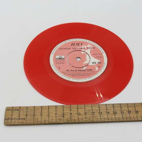 His Masters Voice Beatrix Potter The tale of Benjamin bunny by Vivien Leigh 45 rpm vinyl record