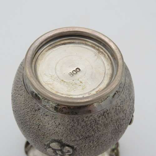 Miniature German 800 silver flower vase - Weighs 52,3 g