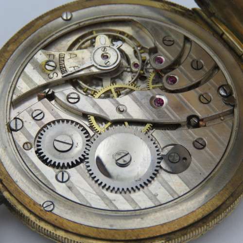 Antique Cortebert goldplated pocketwatch - Working - Missing a second hand