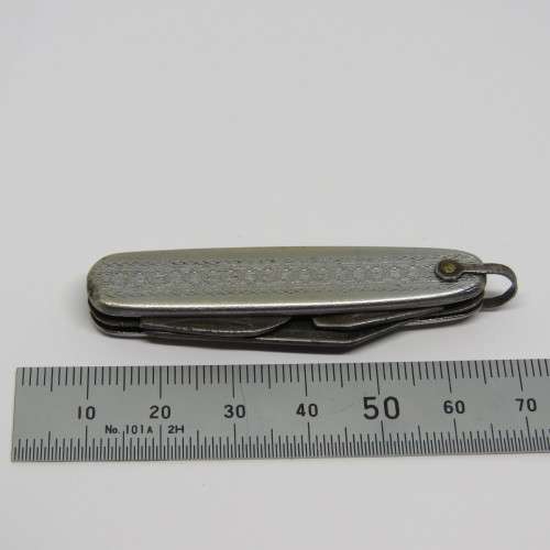 Vintage Richards mini keychain multi tool pocket knife