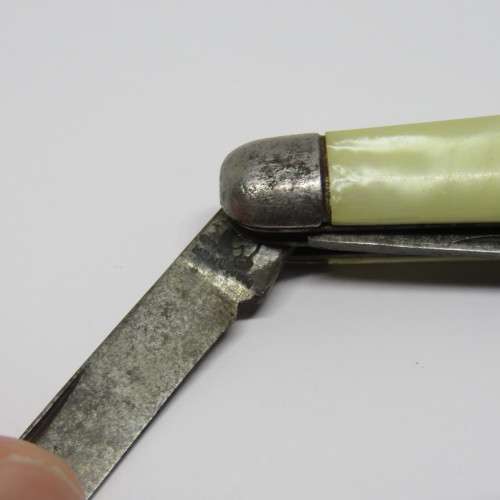 Vintage Hammer Brand 2 blade keychain pocket knife