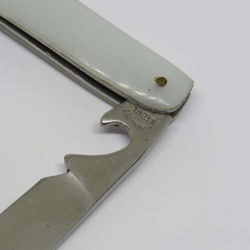Slimline Lark pocket knife with Vredenburg Saldanha crest added