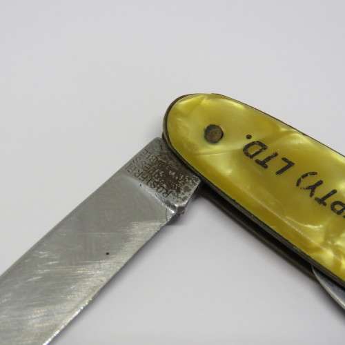 Vintage German advertising pocket knife - Walter Mcnaughtan (Pty) Ltd