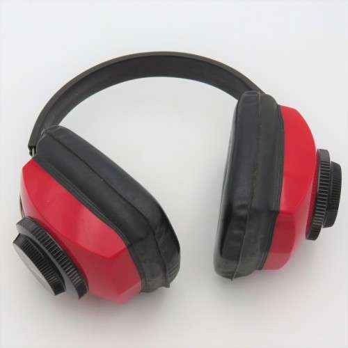 Team Silencio red earmuffs