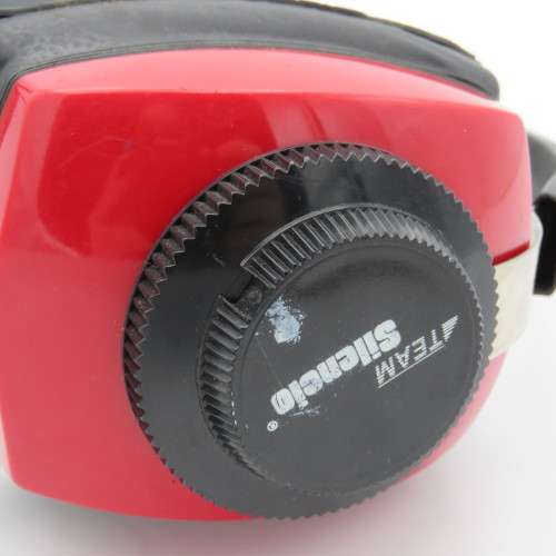 Team Silencio red earmuffs