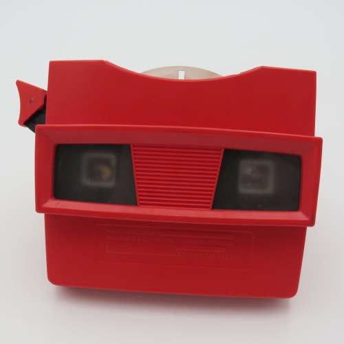 Vintage View-Master 3D viewer with original preview reel