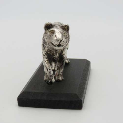 WWF Tiger Figurine - No.7 in Series of silverplated animals